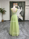 Sage Green Bridesmaid Dress,Pregnant Formal Party Dress,Long Bridesmaid Dress