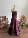 Sexy Back Prom Dress,Vintage Black and Red Party Dress