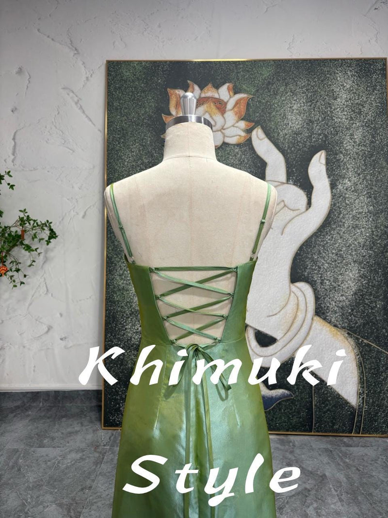 Green Prom Dress,90S Party Dress