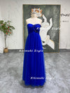 90s Navy Blue Prom Dress,Long Evening dress,Royal Blue Bridesmaid Dress