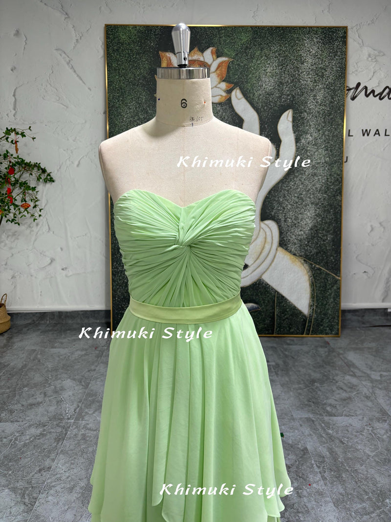 Sage Green Bridesmaid Dress, Formal Party Dress,Short Evening Dress