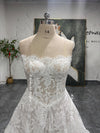 Sheath Lace Wedding Dress,V waistline Wedding Dress