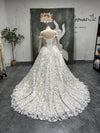 V-waistline Wedding Dress,Sheer Lace Wedding Dress