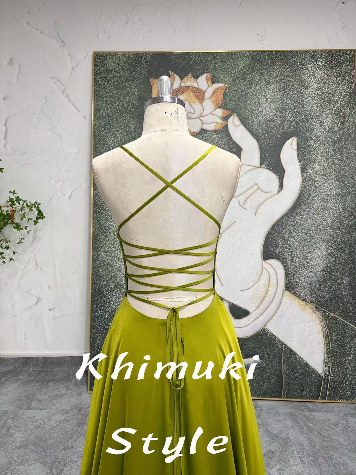 Sexy Slit V-neckline Party Dress, Lemon Prom Dress