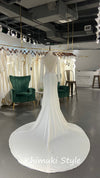 V-back Wedding dress
