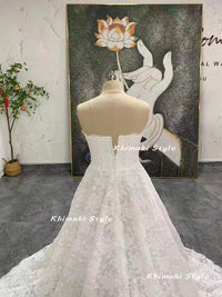 lace bridal dress with buttons