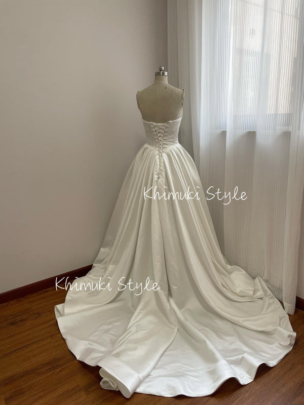 long train wedding dress