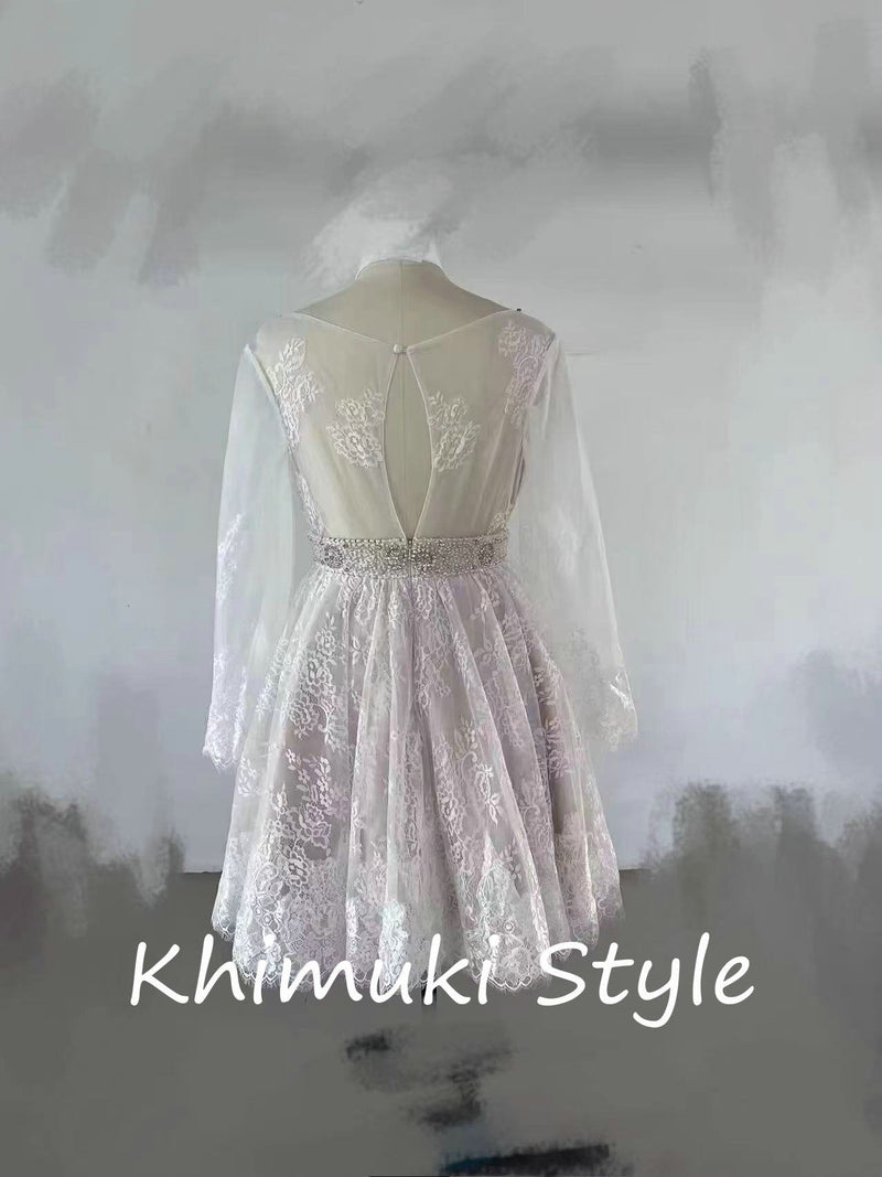 long sleeve bridal dress