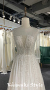 long sleeve bridal dress