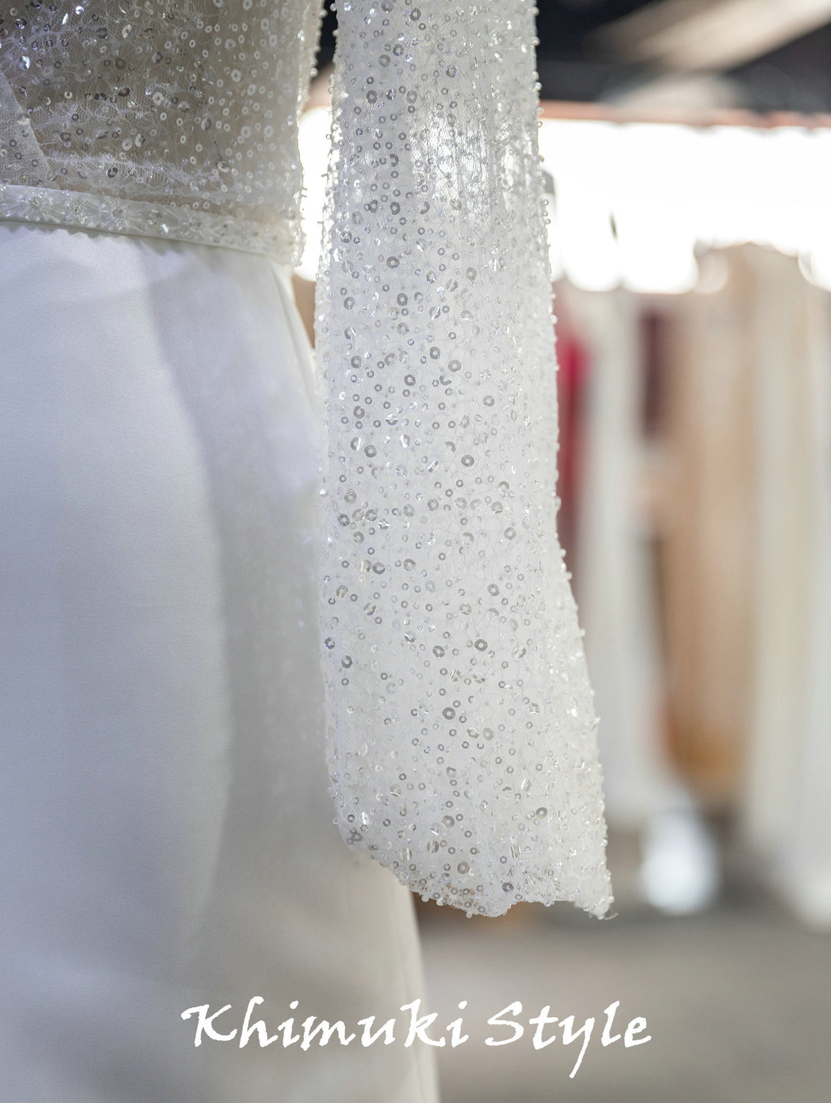 long sleeves wedding dress