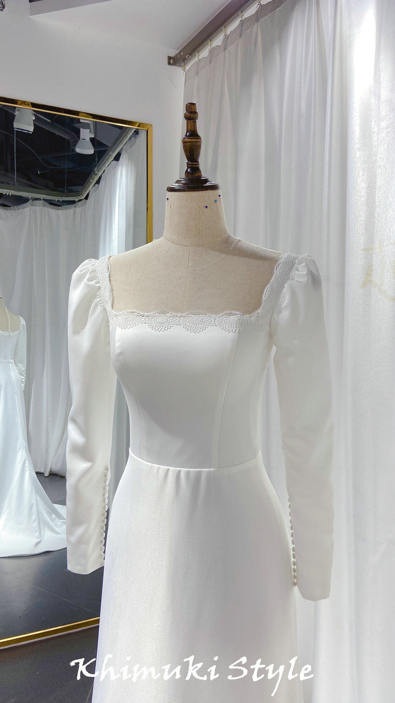 long sleeves bridal dresses