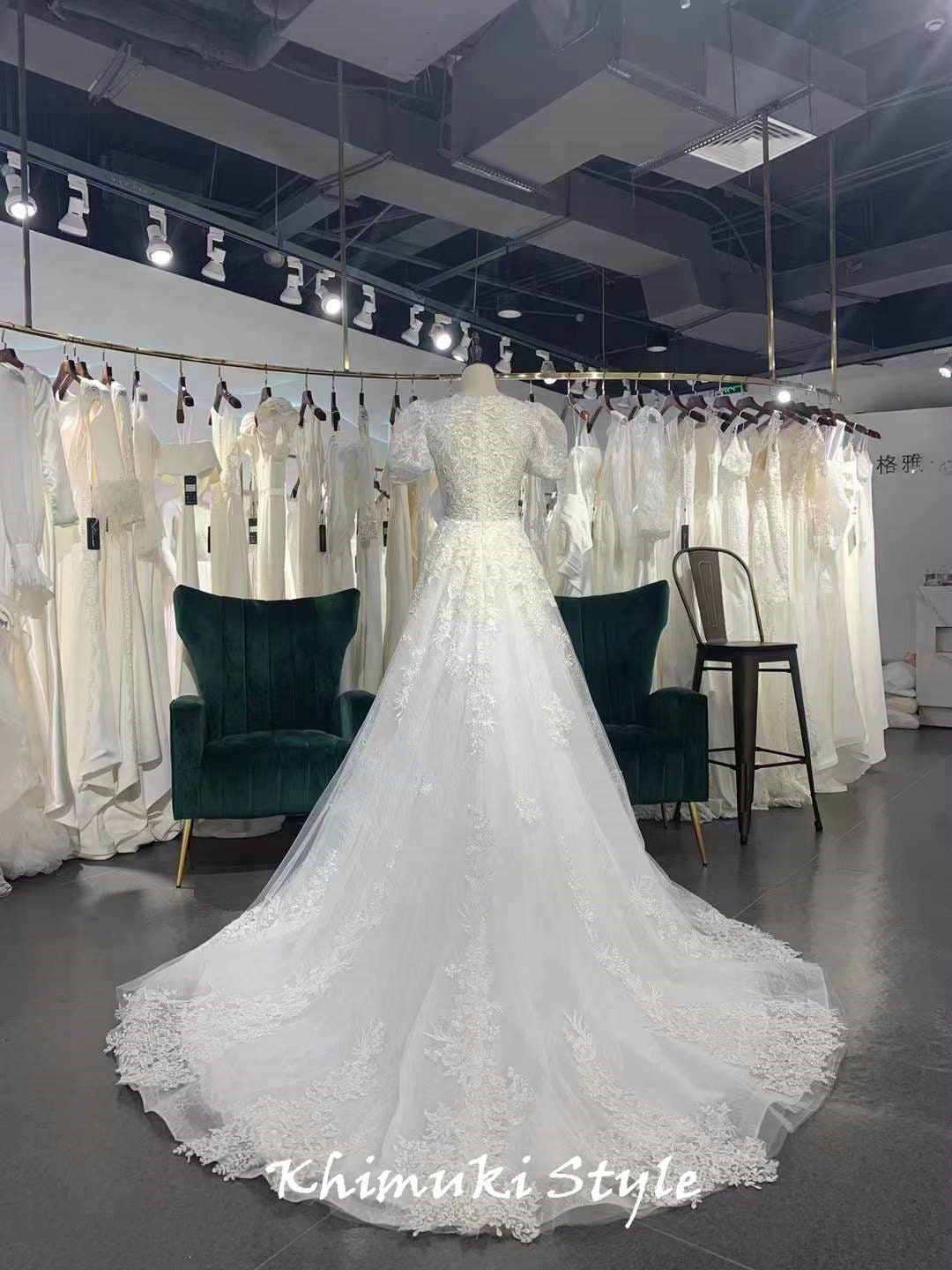 floral lace wedding dress