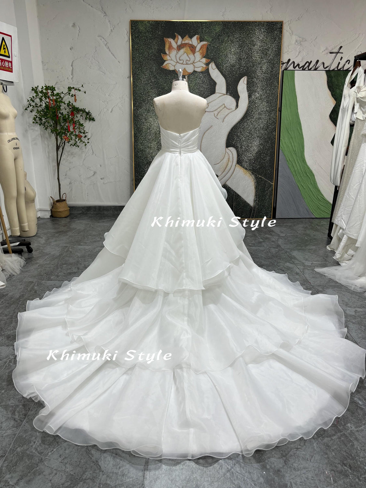  Tiered Skirt Bridal Dress