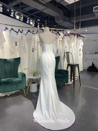 mermaid ivory bridal dress