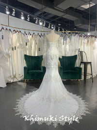 handmade beaded wedding dress