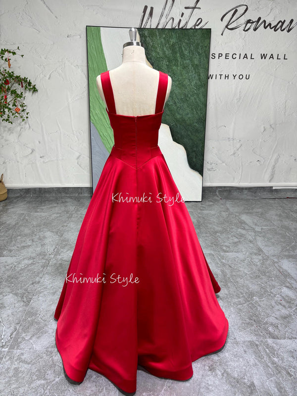 red prom dress