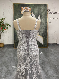 mermaid plus size wedding gown