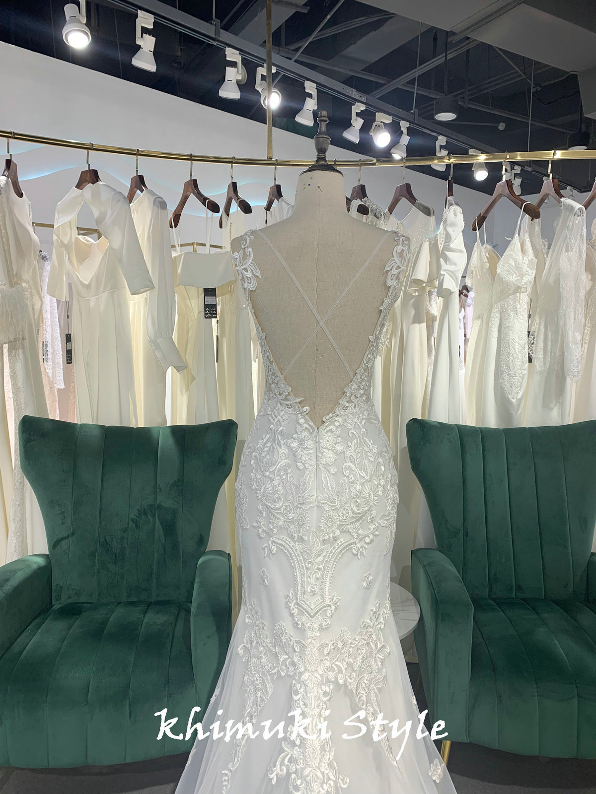 fit and flare lace wedding dress