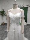 white bridal dress