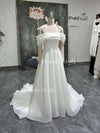 white bridal dress