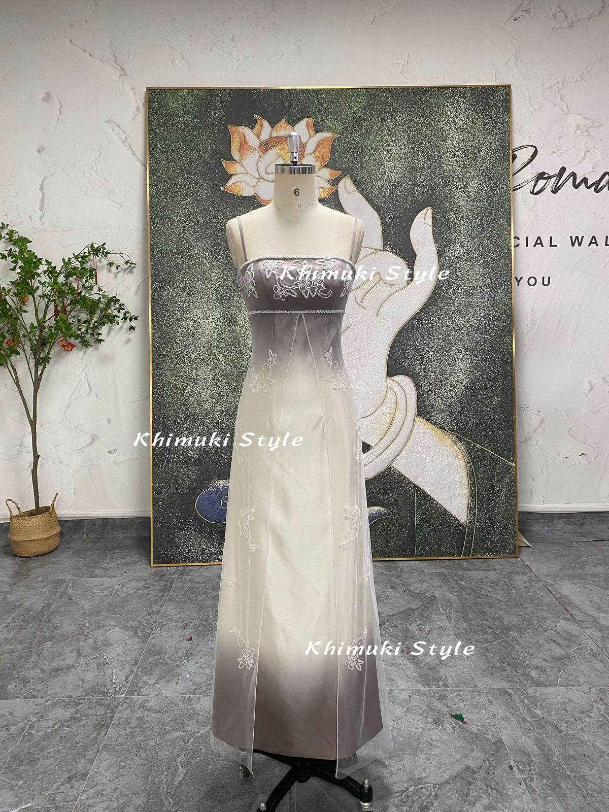 2000S Vintage Colorful Party Dress, Handmade Beaded Prom Dress – KhimukiStyle