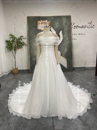 organza wedding dress
