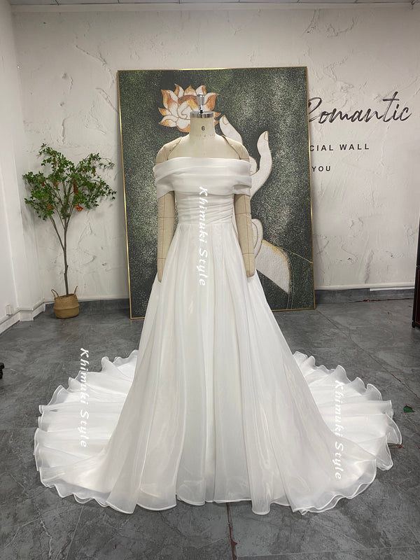 organza wedding dress