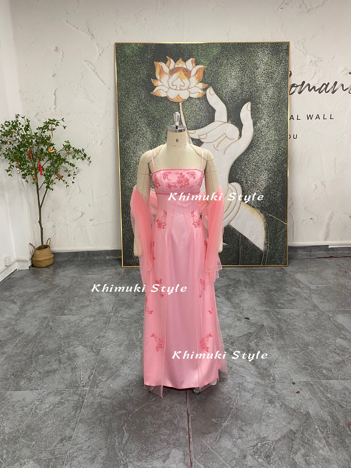 pink prom dress