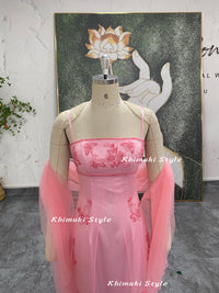pink prom gown