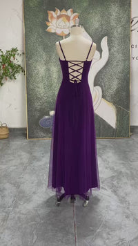 vintage purple party dress