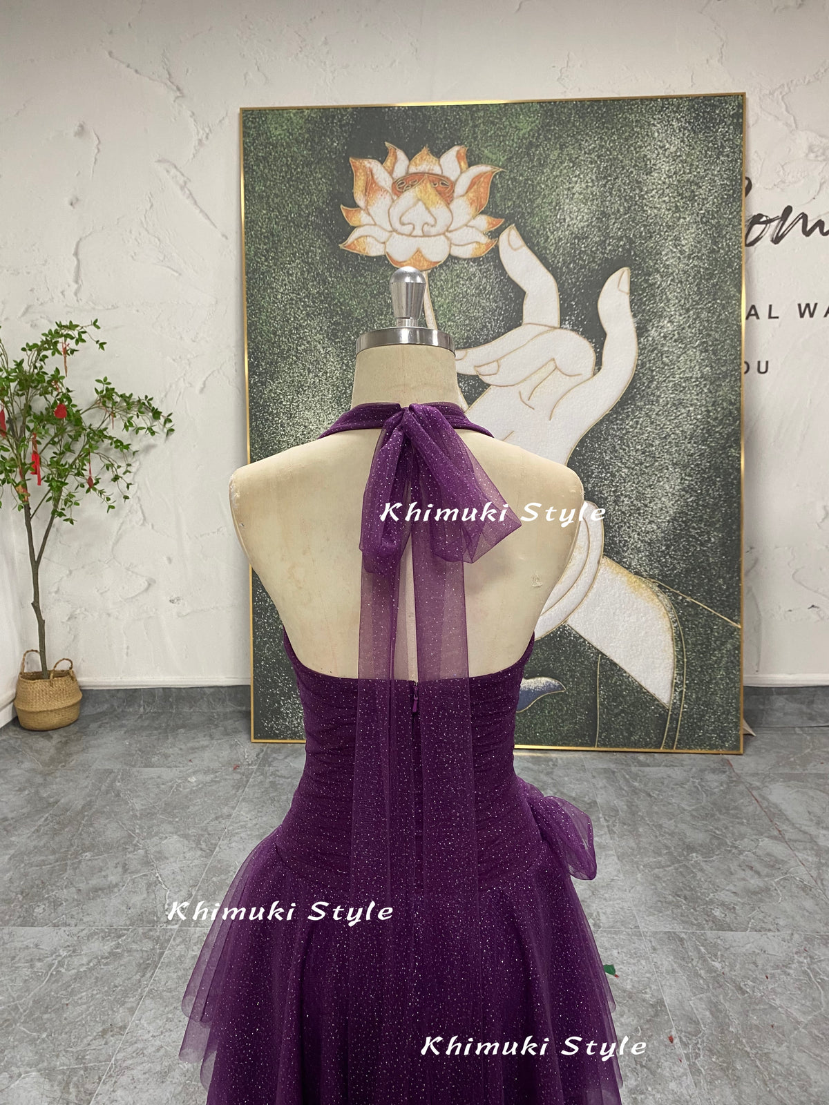purple wedding guest dress
