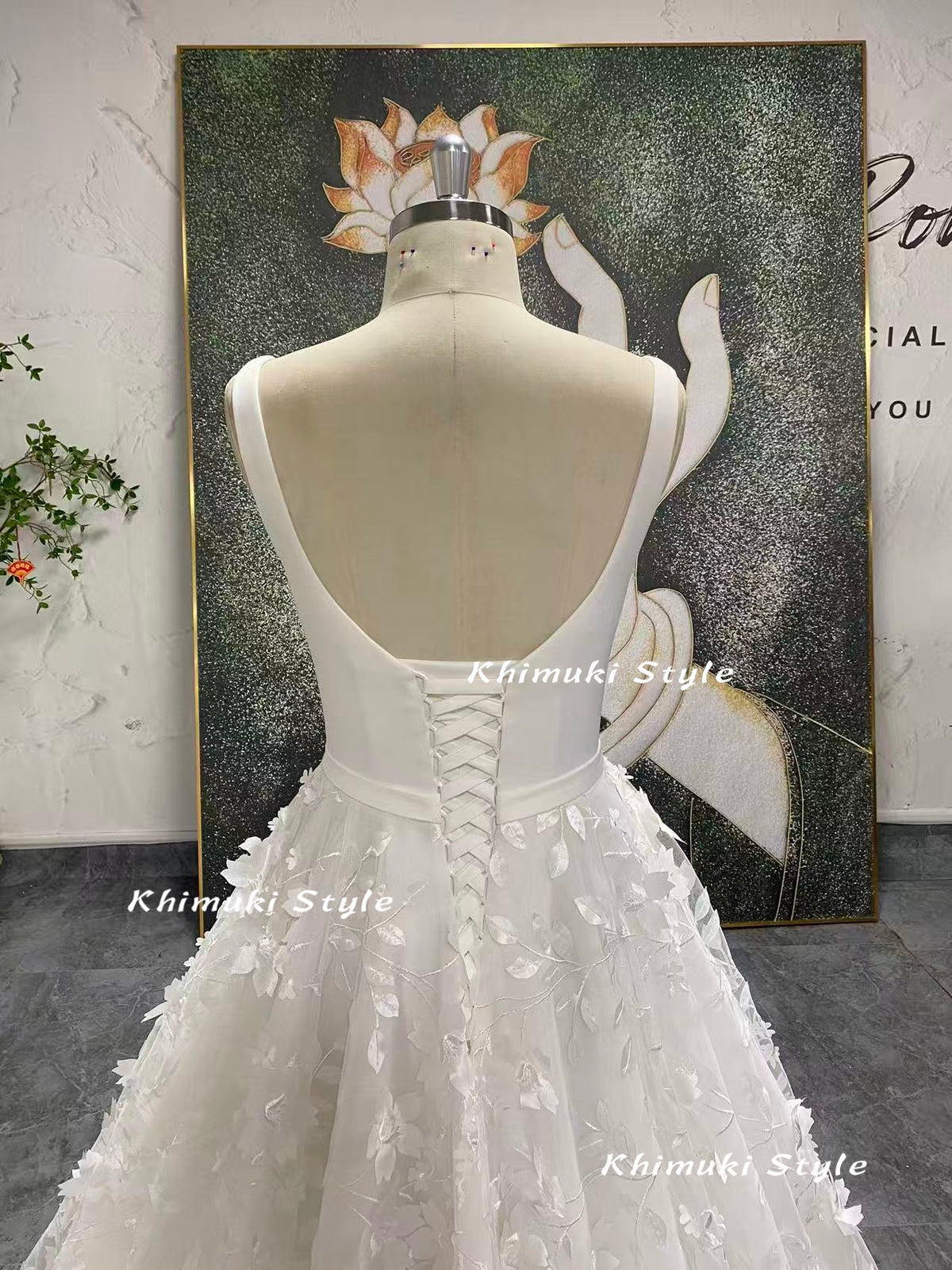 sexy back bridal dress
