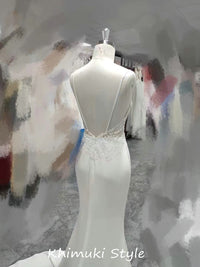 custom sheath wedding dress