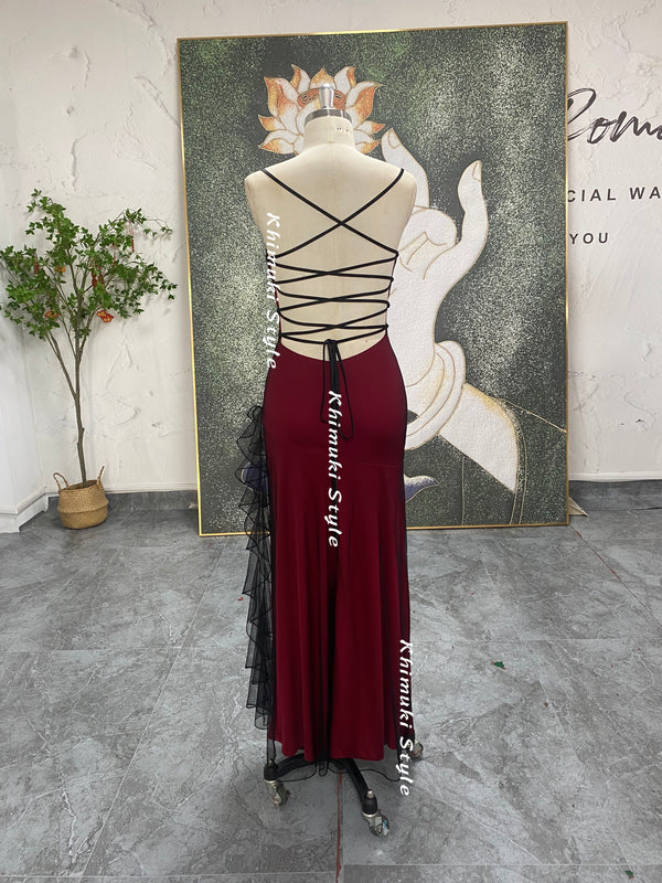 sexy backless prom dress