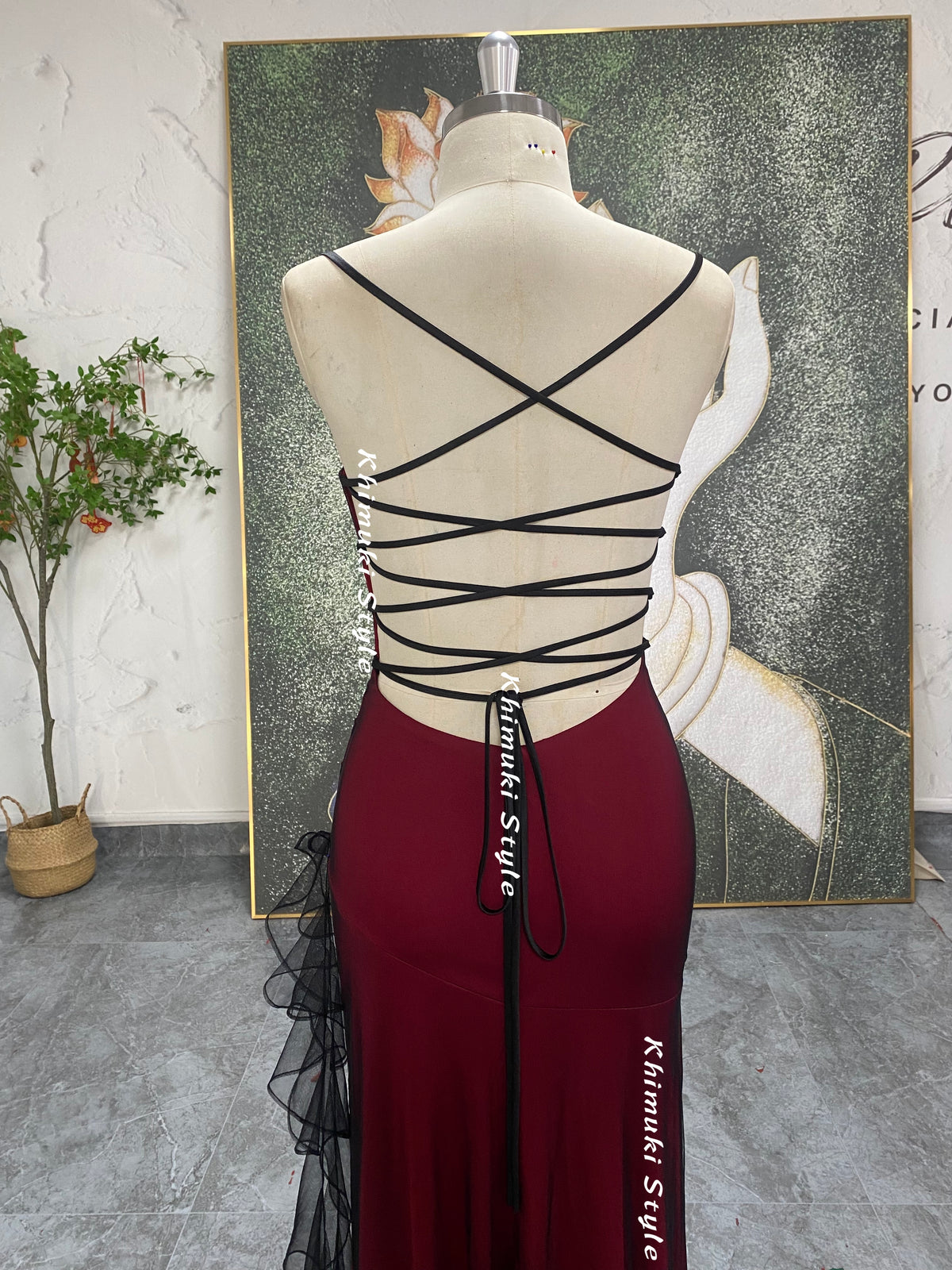 sexy backless prom gown