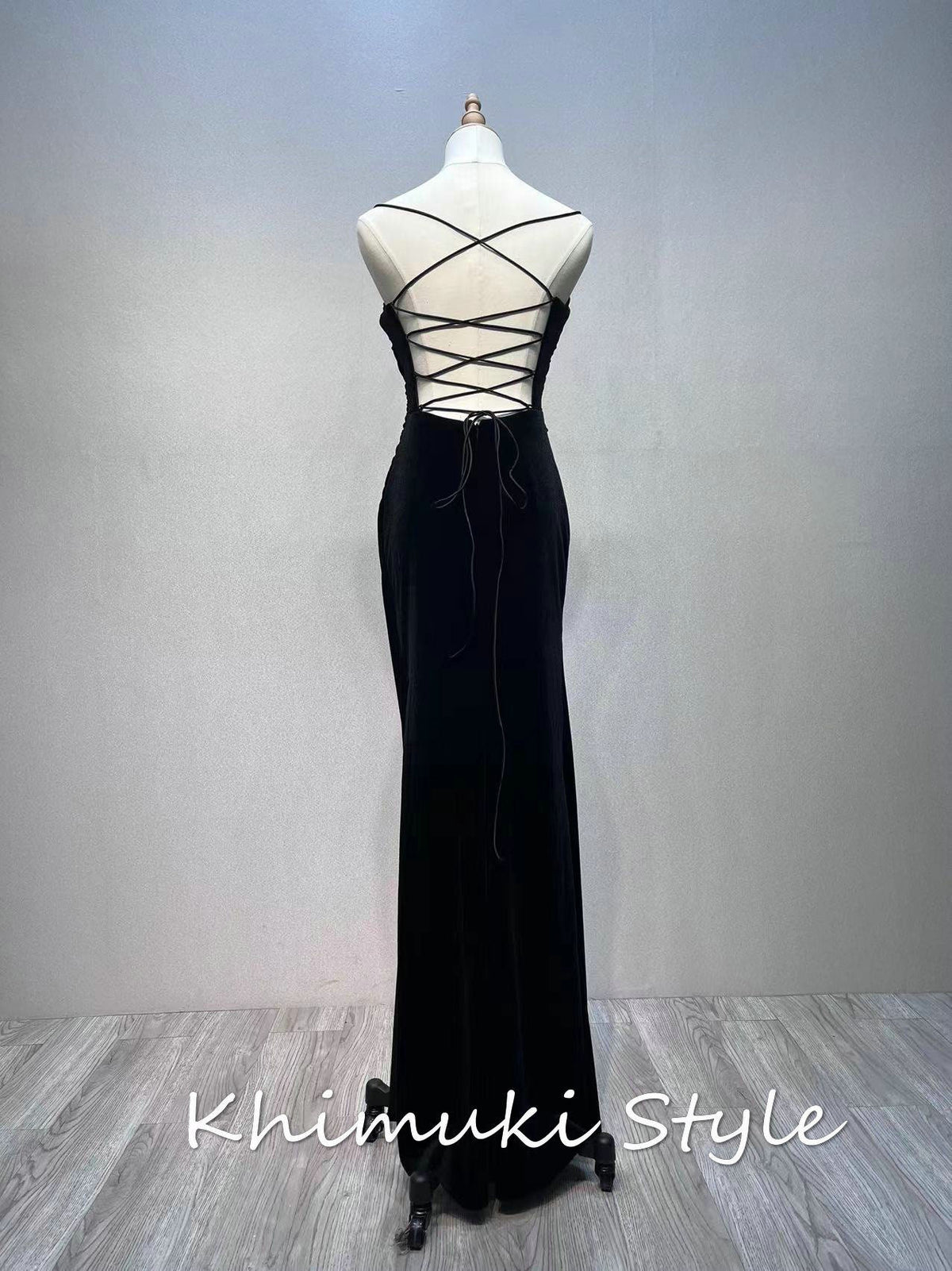 criss cross back party dress