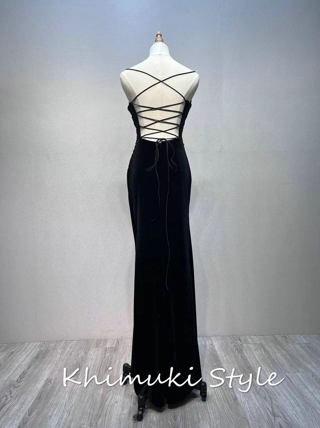 criss cross back party dress