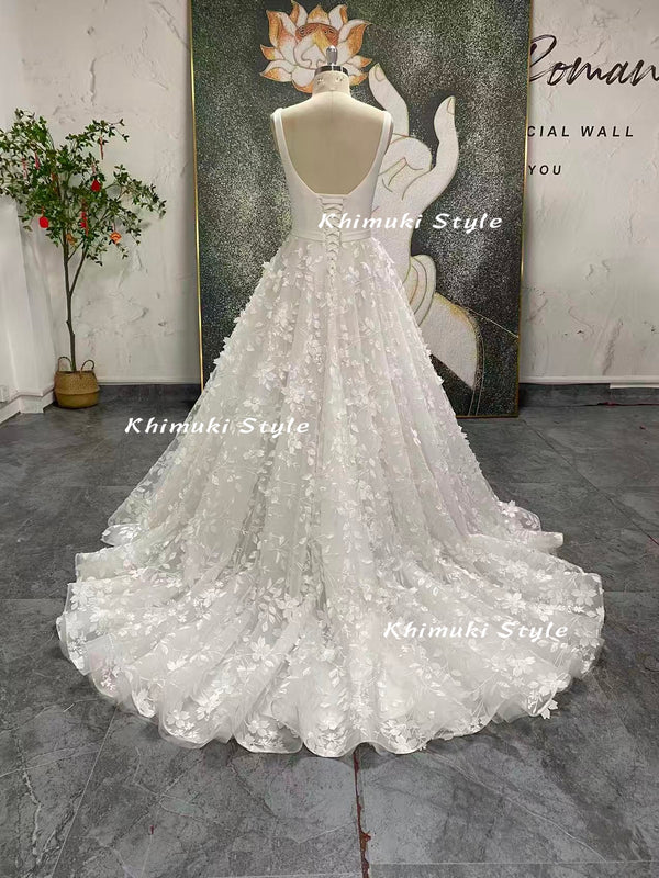 low back wedding dress