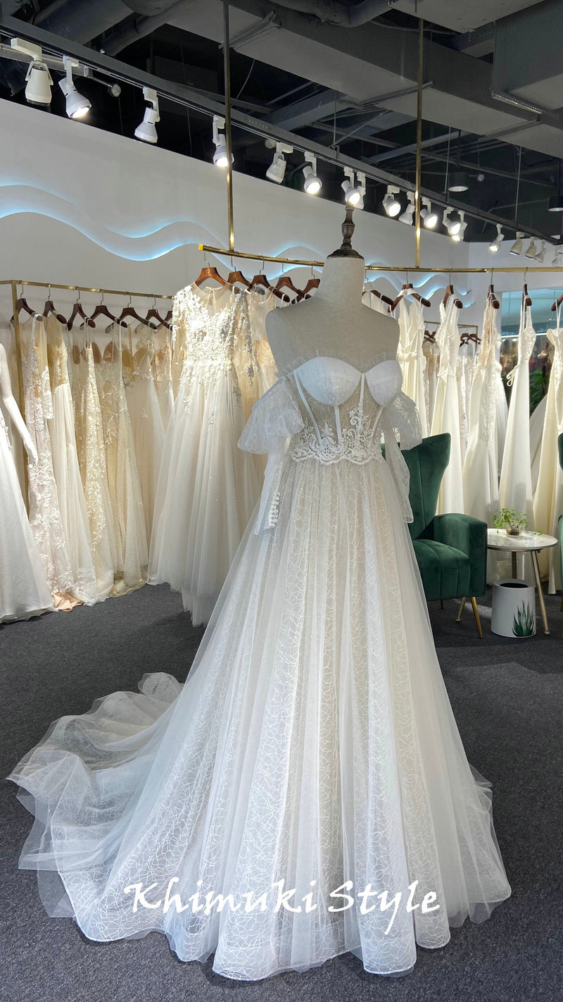 sexy sheer wedding dress