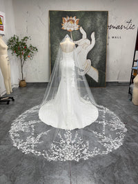 sheath lace wedding gown