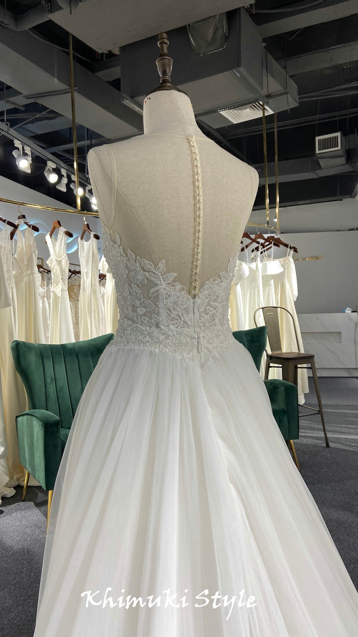 custom lace bridal dress