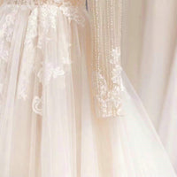 floral lace bridal dress