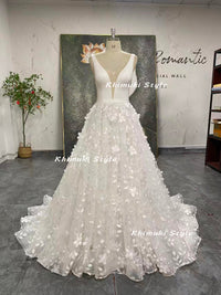 simple lace wedding gown