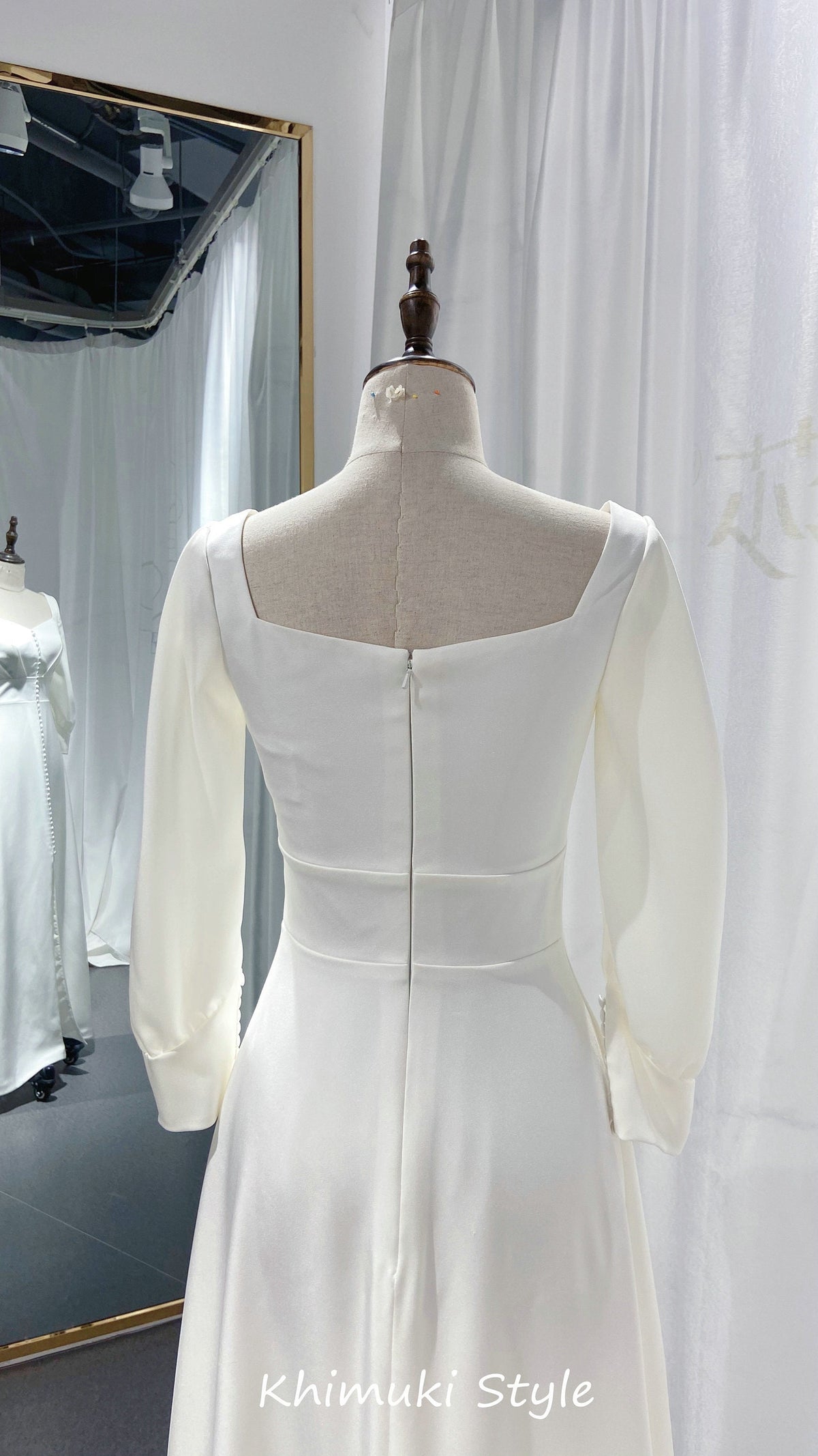 simple reception wedding dress