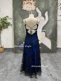sparkle blue prom dress