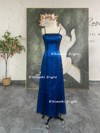 sparkle blue prom gown