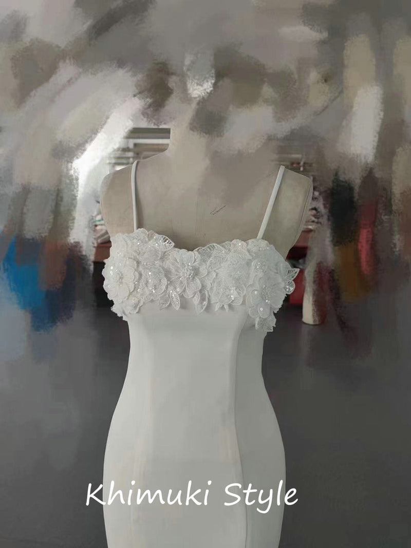 square neckline bridal dress