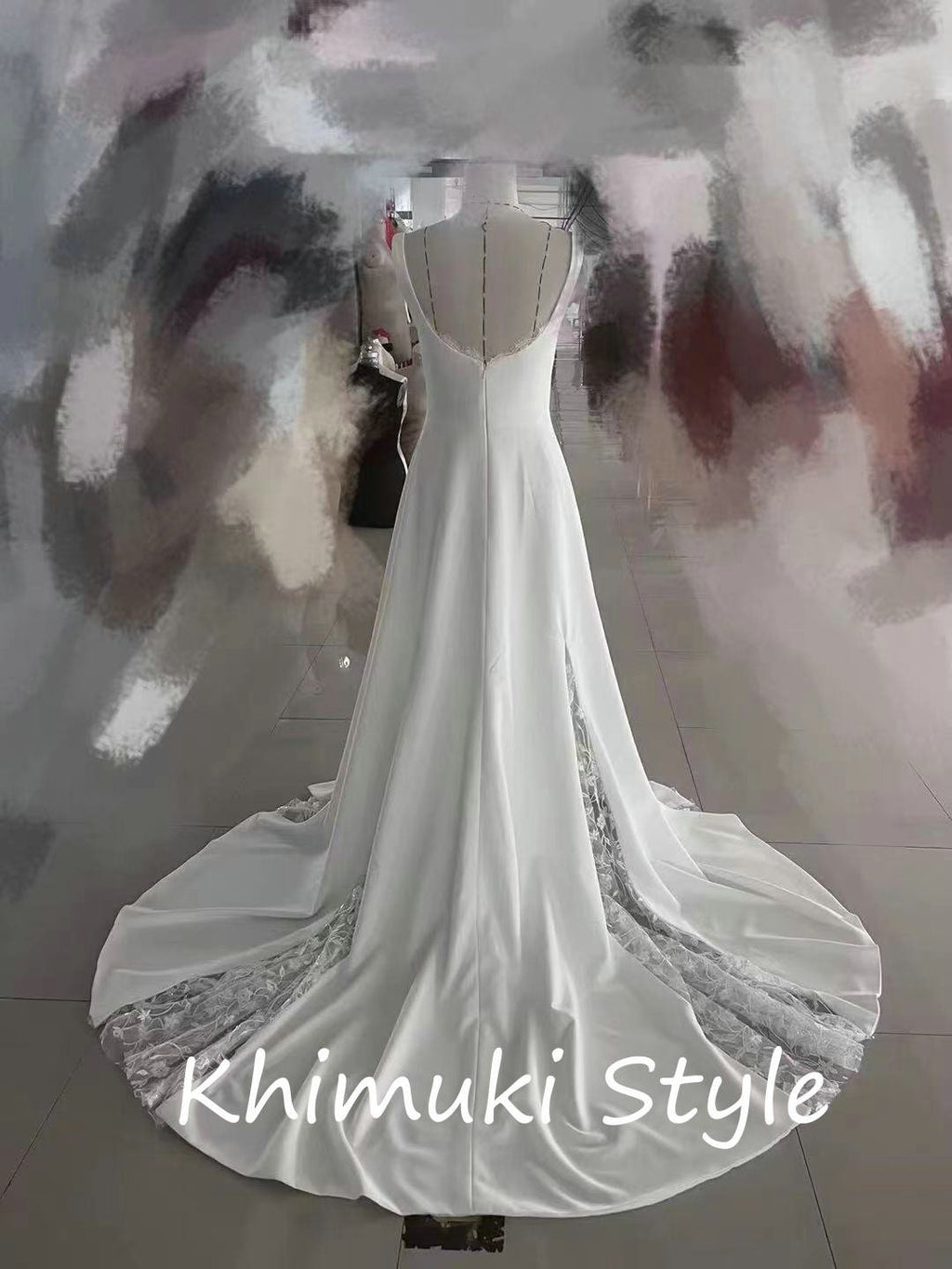 white summer wedding dress