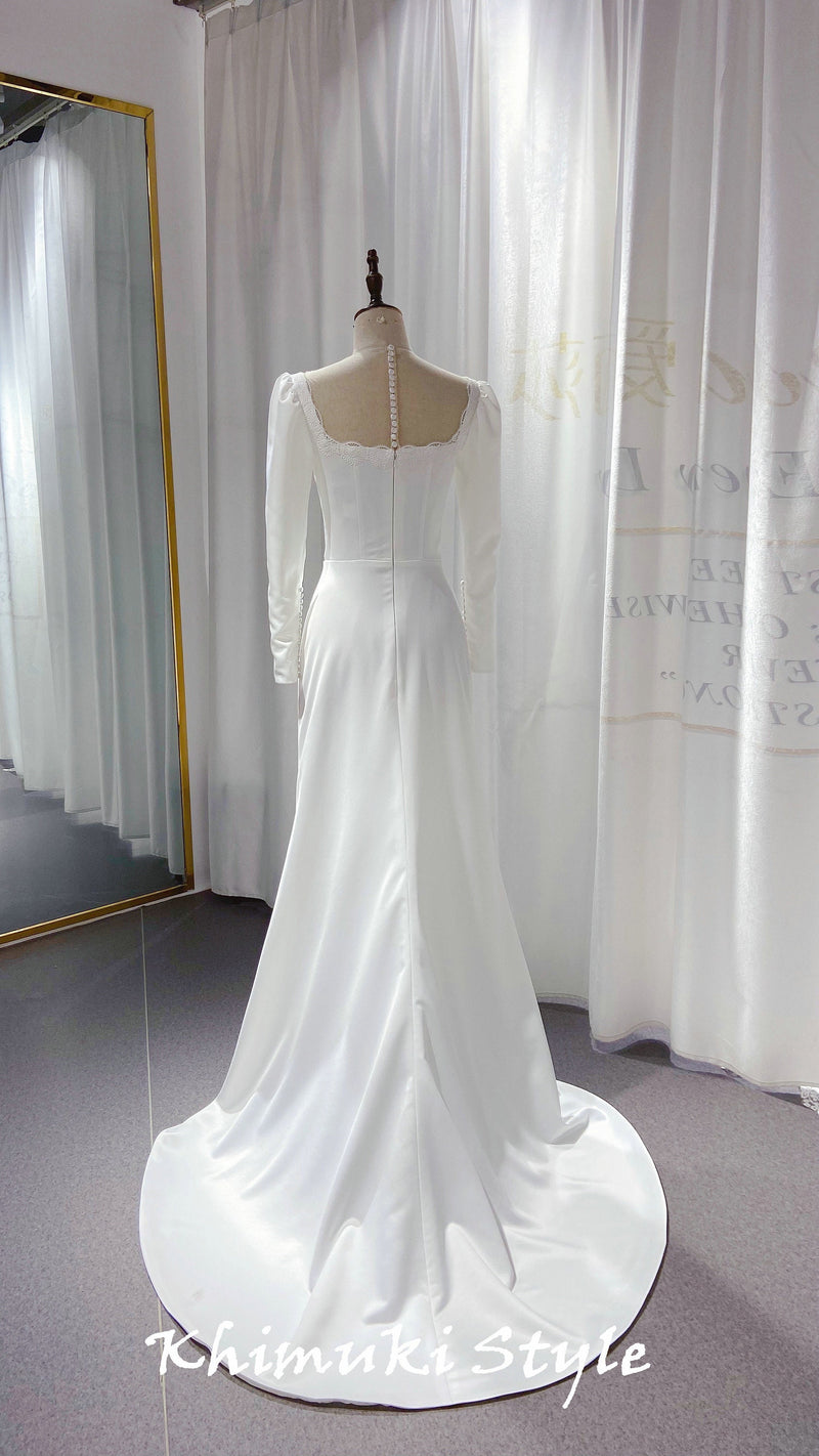 square neckline dresses