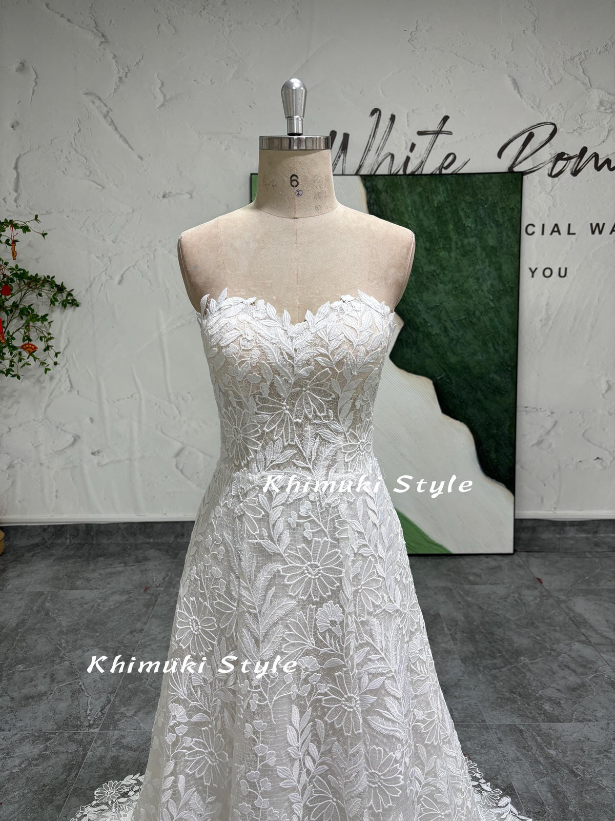 sweetheart lace bridal dress